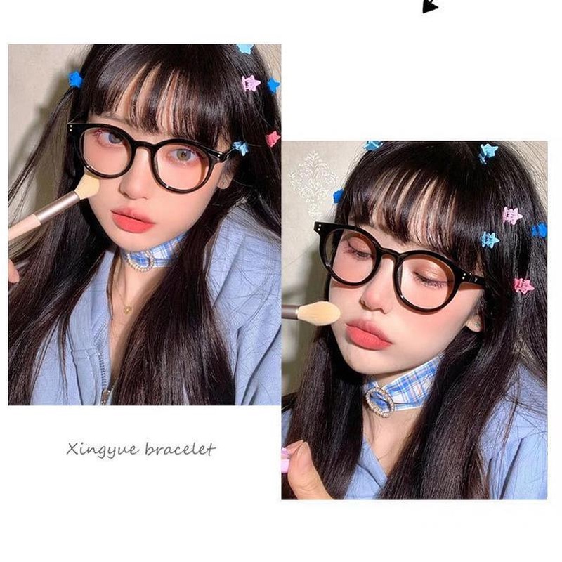 COD Mắt Kính Gọng Tròn Nhỏ Chống Tia Sáng Xanh Phong Cách Thời Trang Hàn Quốc