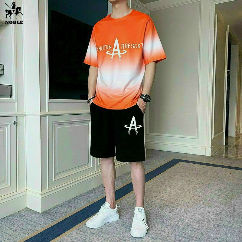 [Freeship] Set bộ quần áo thể thao thun lạnh màu, đồ thể dục, mặc nhà, dạo phố ombre cực xịn không ra màu NOBLE TP062