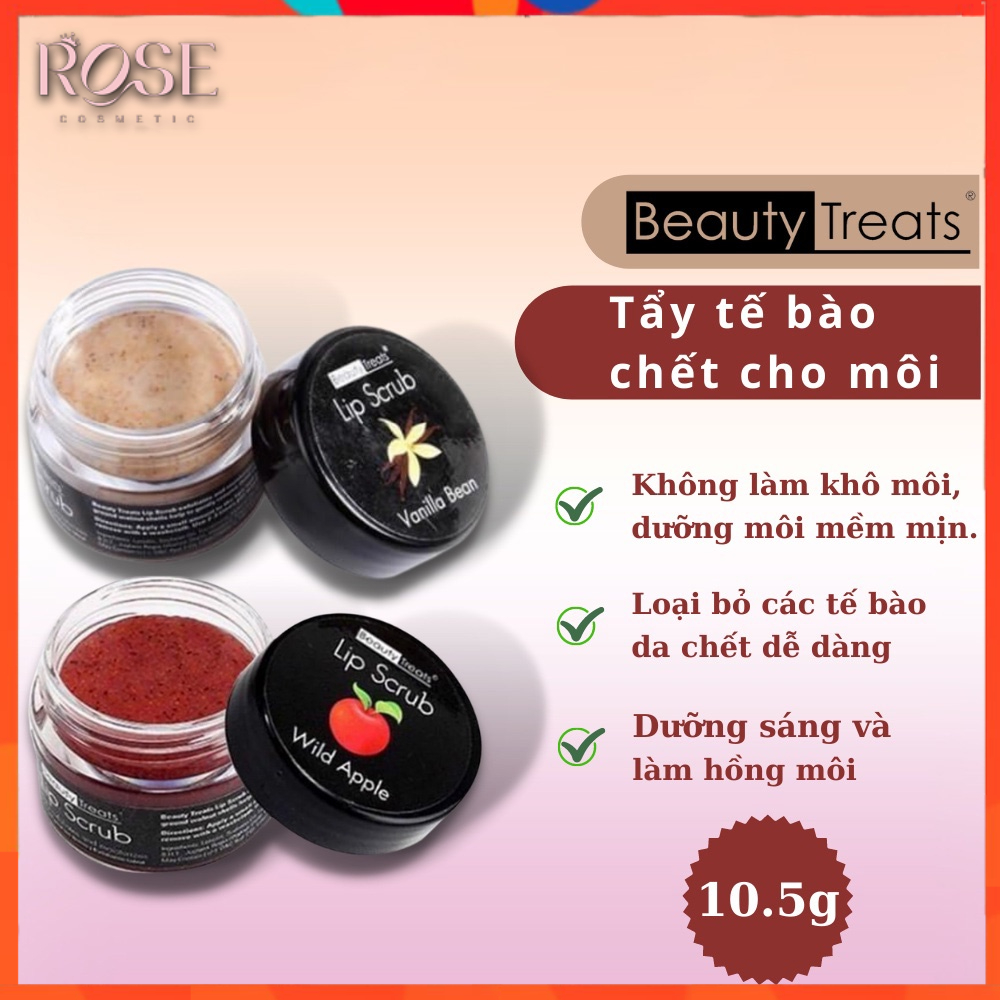 Tẩy Tế Bào Da Chết Cho Môi Beauty Treats Lip Scrub ⚡⚡Mỹ Giúp Môi Mềm Mại Hồng Hào Căng Mọng Siêu Hot