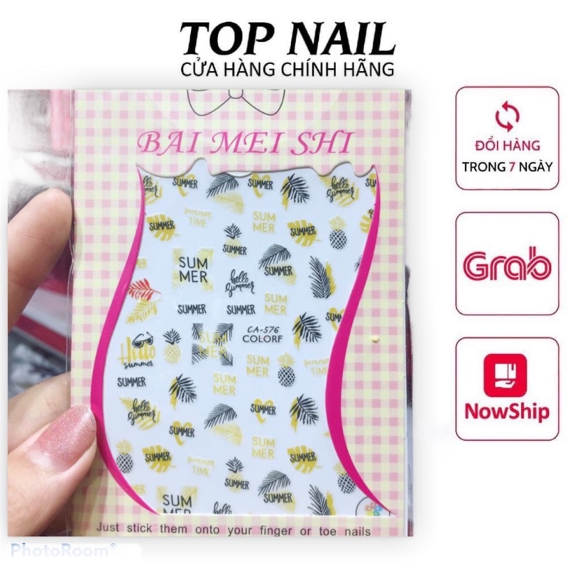 Sticker nail,hình dán trang trí móng CA576