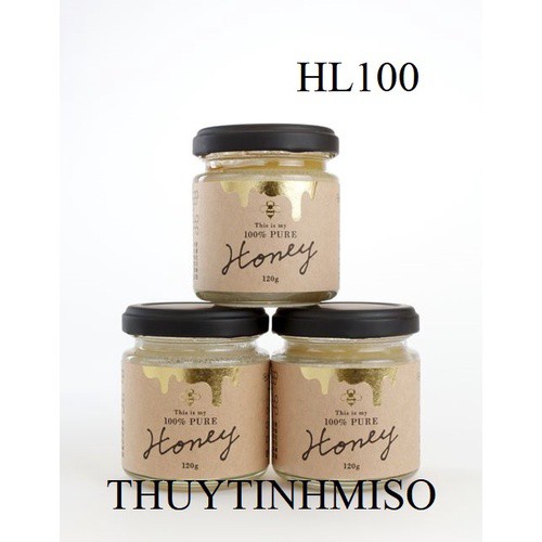 Bỗ 8 hũ thủy tinh tròn Chuyên dụng cho dòng hũ yến, thực phẩm, hàng nhập khẩu bởi cty Miso -HL100