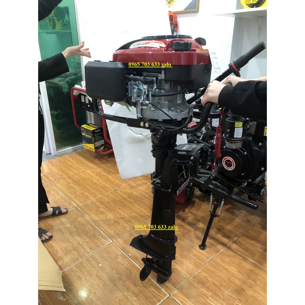 Máy chạy thuyền 7hp 4 thì Hangkai chính hãng.