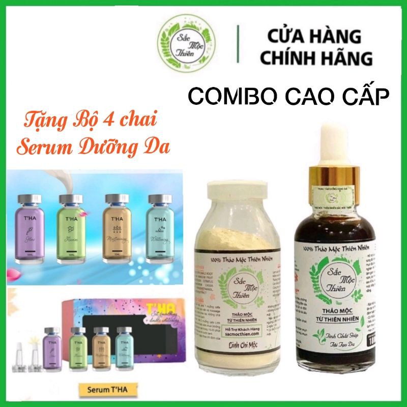 Combo Tinh Chất Tái Tạo Da Và Linh Chị Mộc Sắc Mộc Thiên