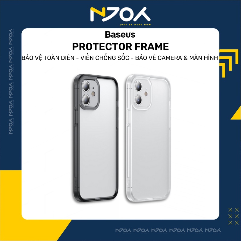 Ốp Khung Viền Ip Baseus Camera Lens Protector Frame Case, Chống Rơi, Chống Trầy Ống Kính Camera Cho 12 Series