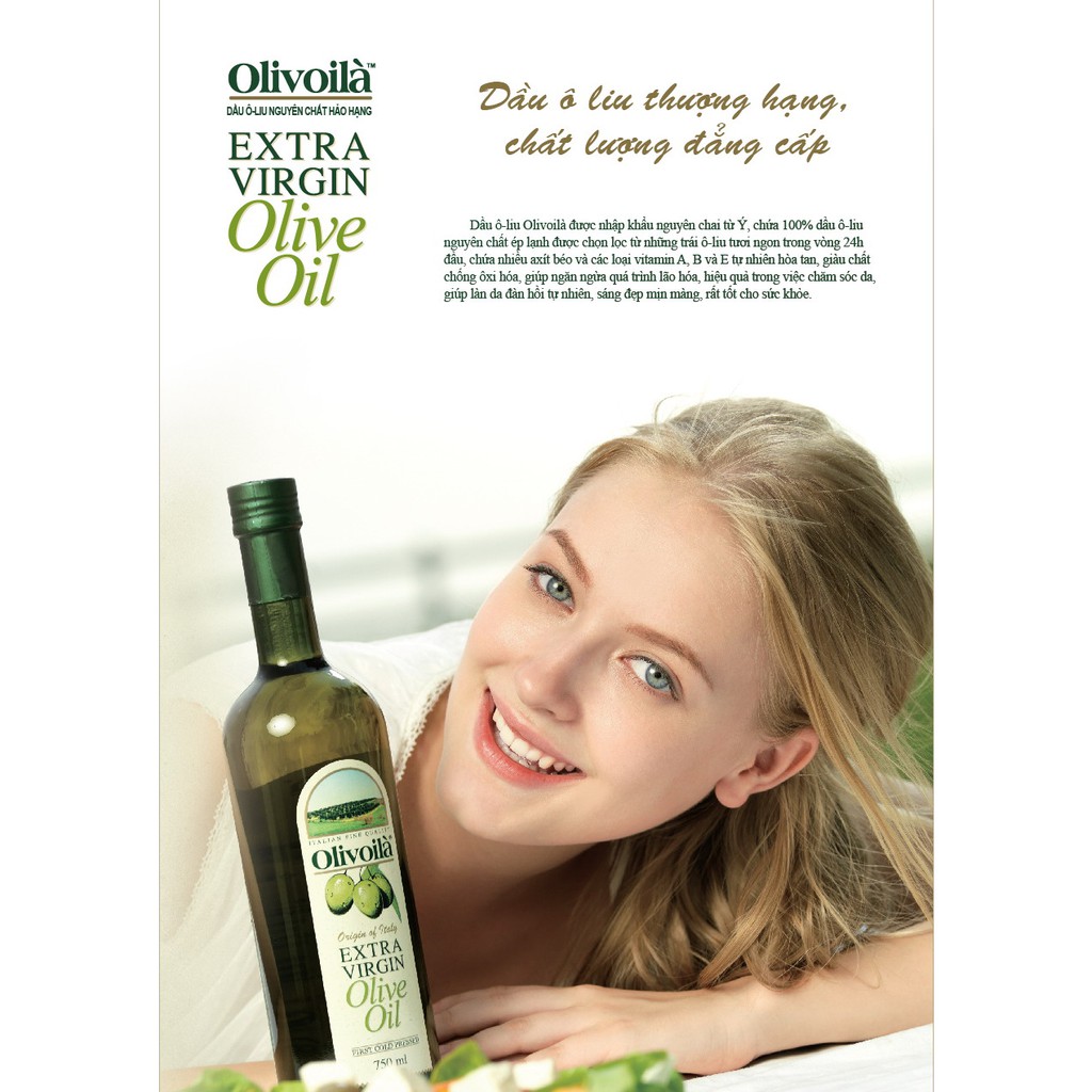 Dầu Olive Oil Extra Nhập Khẩu Ý 250ml