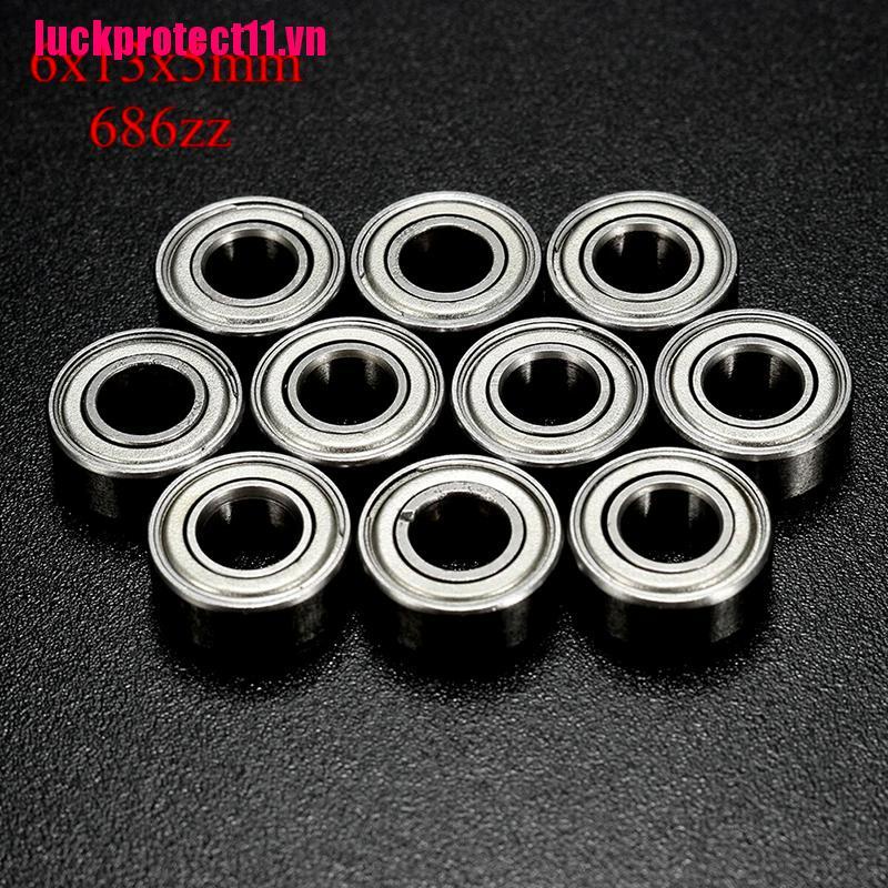 Bộ 10 686Z 6x13x5mm Vòng Bi Kim Loại 6X13X13X