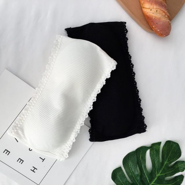 Áo ống thần thánh thun gân pha ren (hàng tốt) | BigBuy360 - bigbuy360.vn