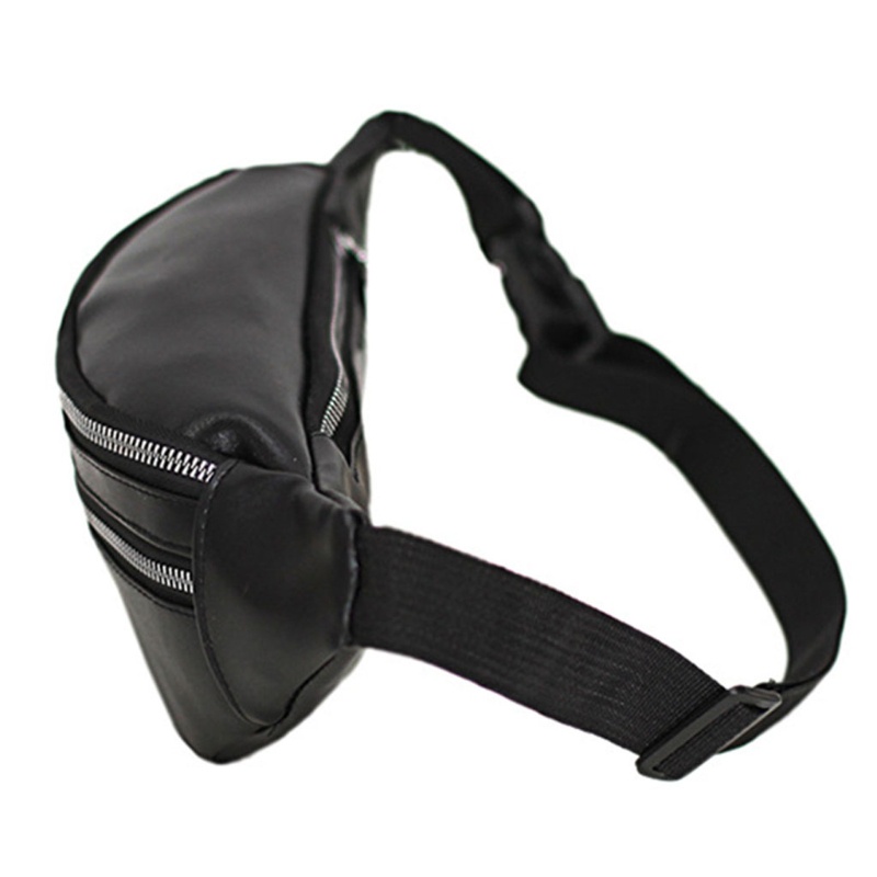 Túi Đeo Hông Bằng Da PU Có Khóa Kéo Tùy Chỉnh Thời Trang Cho Nam Và Nữ