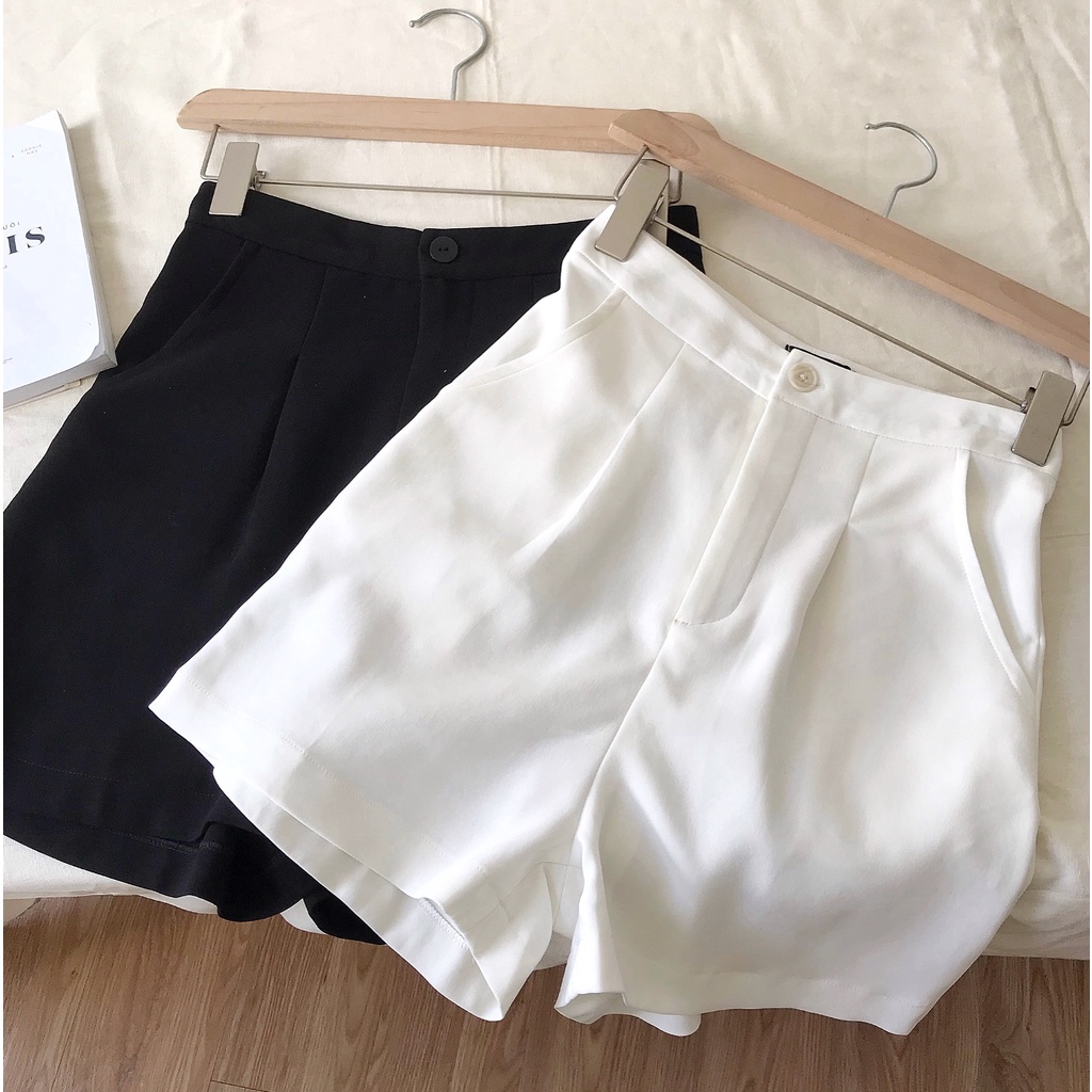 Quần short ngắn nữ vải dày dặn không nhăn