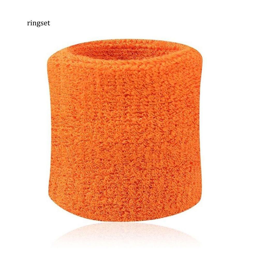 Set 2 băng cổ tay thể thao vải cotton mang khi chơi tennis tiện dụng
