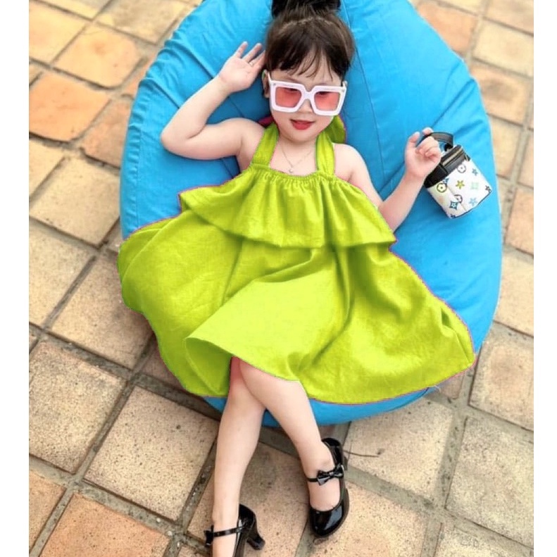 VAY57 - Váy bé gái, váy đi biển cho bé gái từ 10-20kg, Richkid123