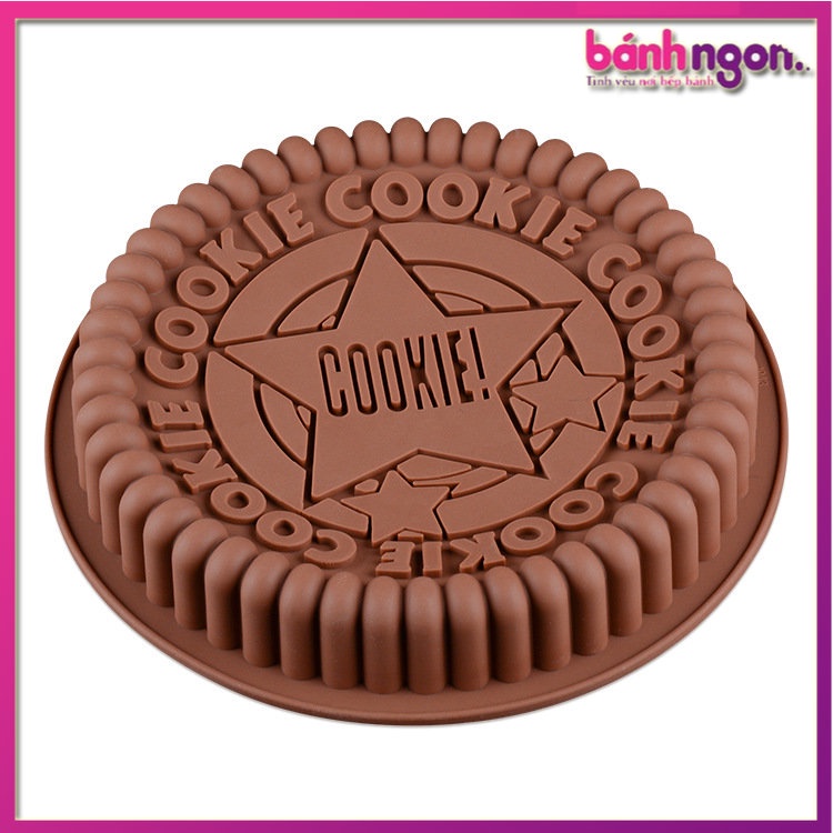 Khuôn Bánh Pizza Silicon Hình Bánh Quy Cookie
