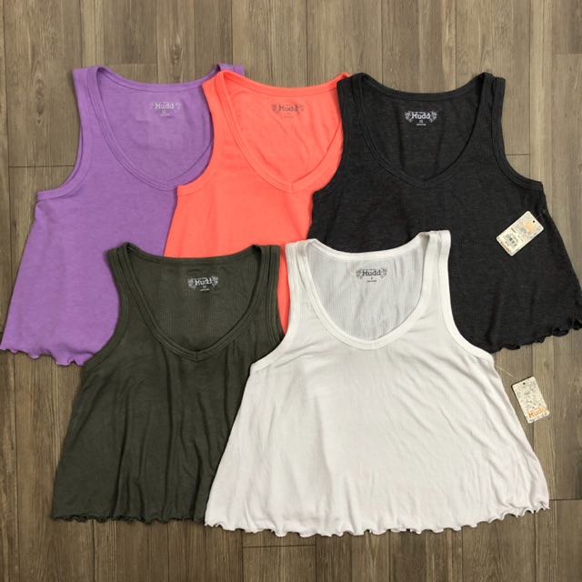 ÁO CROPTOP XOẮN LAI TANK TOP BRAND MUDD