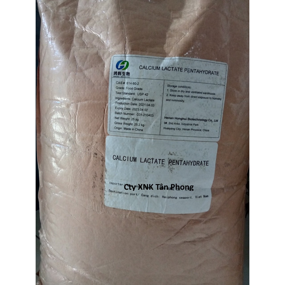 Calcium lactate hữu cơ được sử dụng rộng trong thực phẩm, dược phẩm, thú y thủy sản