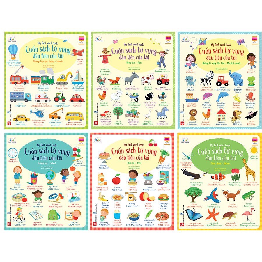 Sách Song Ngữ - My First Word Book - Cuốn Sách Từ Vựng Đầu Tiên Của Tôi - Chọn Lẻ