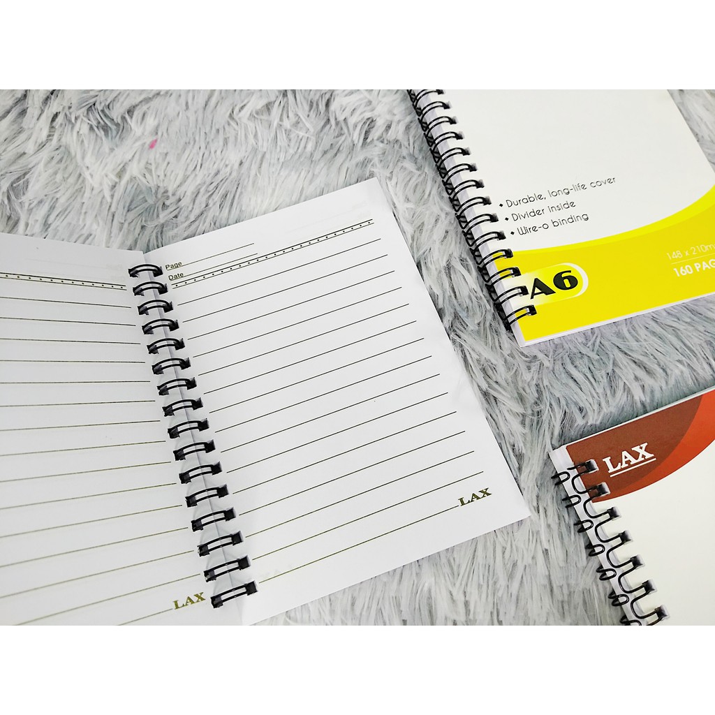 Sổ Lò Xo A4, A5, A6 Notebook Lax 160 Trang - Màu Ngẫu Nhiên