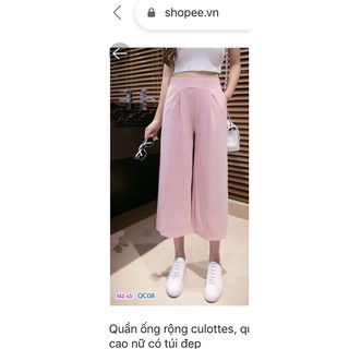 Quần ống suông lửng