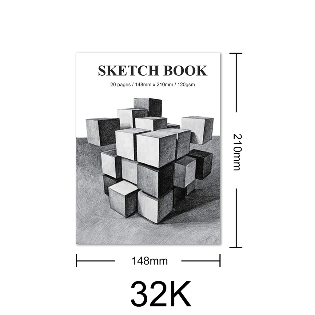 Set bút chì vẽ tranh SeamiArt 6H-12B 36 món 28cm x 21cm x 3cm
