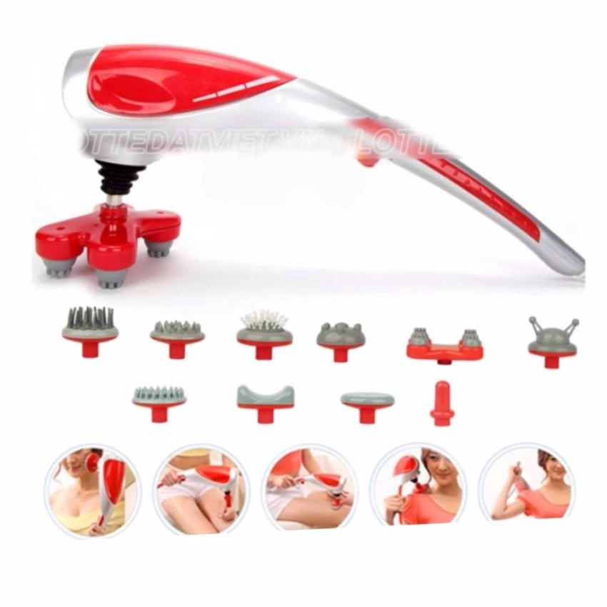 Máy mát-xa hồng ngoại 10 đầu Massager King S-1010 (Đỏ) Loại Mới 2017-BBVL