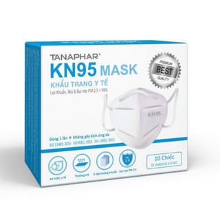 Khẩu trang kn95 tanaphar, hộp 5 gói * gói 2 chiếc