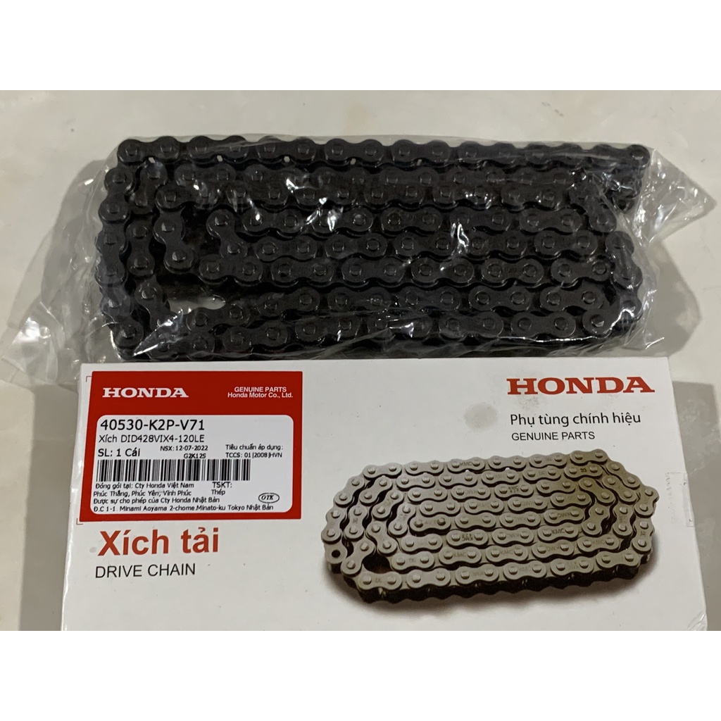 Nhông xích - nhông sên HONDA WINNER X V3 2020-2021-2022 DID 428 VIX4-120LE . 40530K2PV71