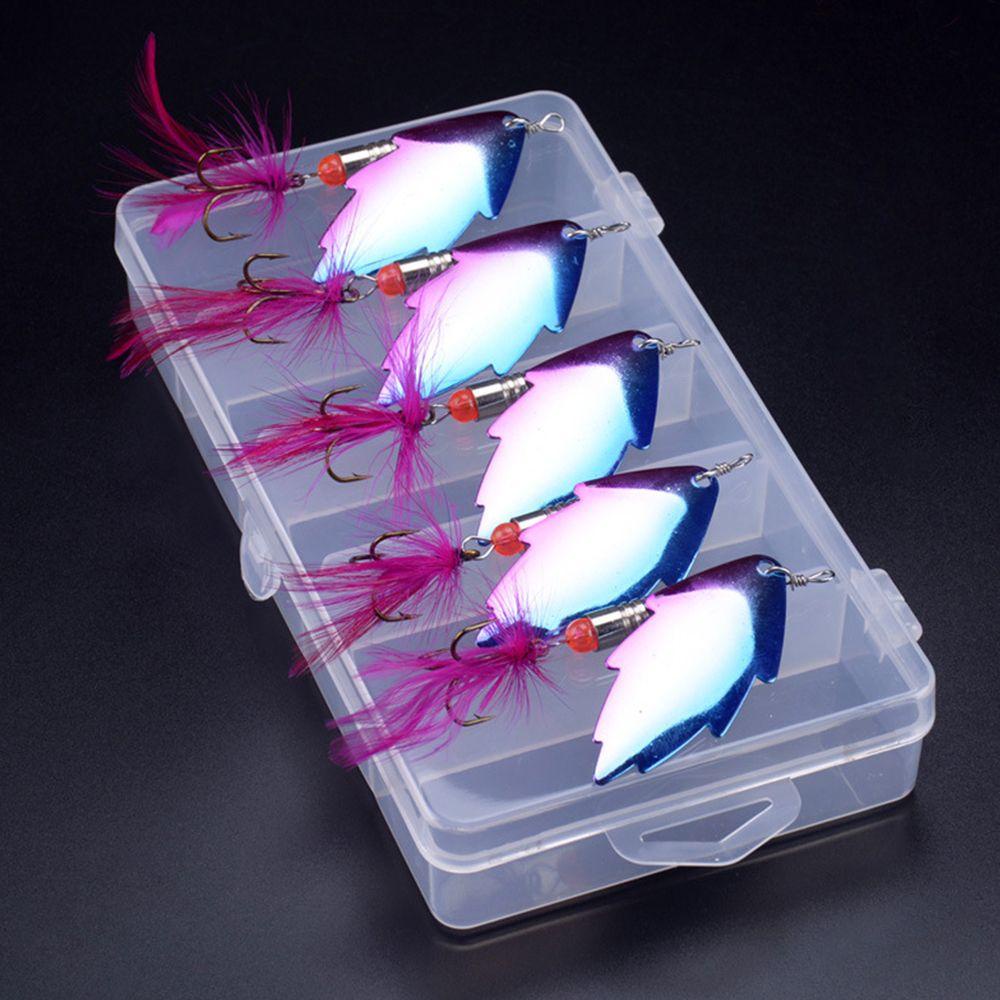 Set 5 Mồi Giả Nhử Cá Bằng Nhựa Gắn Kèm Móc Câu Tiện Dụng