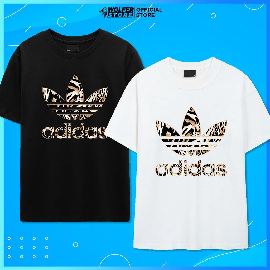 Áo Phông Áo Thun Adidas Cotton Co Giãn Cao Cấp Unisex Nam Nữ Đẹp Zebra Họa Tiết Da Báo - Adidas Zebra