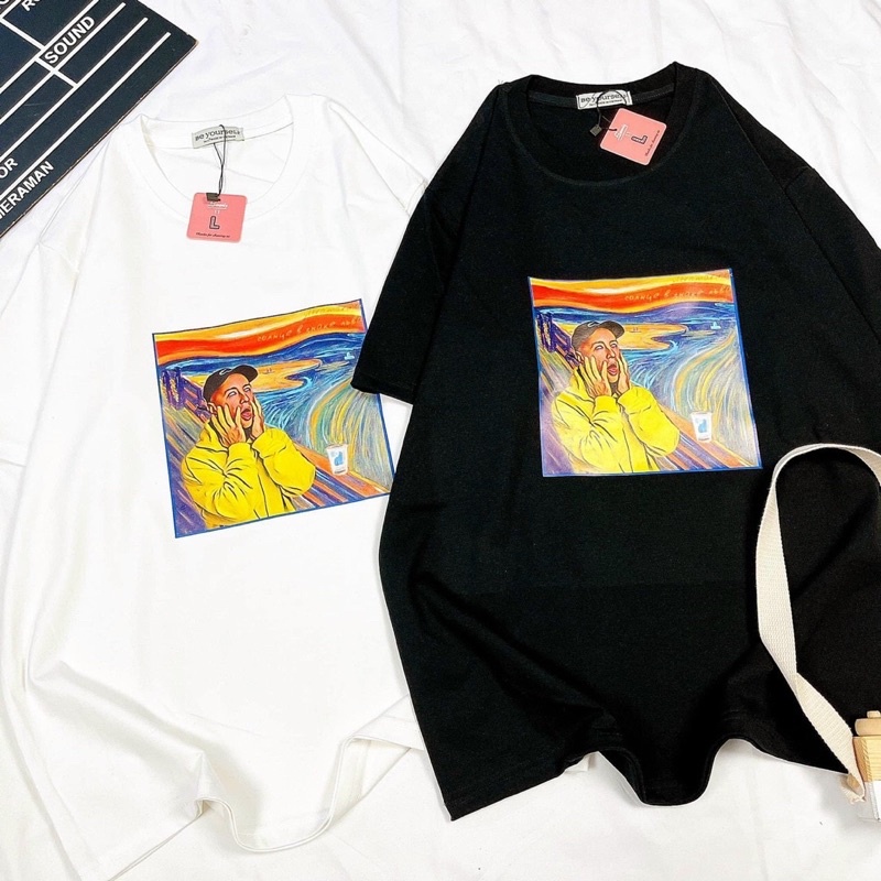 Áo Thun Tranh Sơn Dầu Đủ Size M L XL XXL