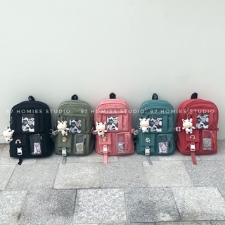 Balo Ulzzang Học Sinh Sinh Viên,  Phong Cách Hàn Quốc Dễ Thương, Tặng kèm sticker