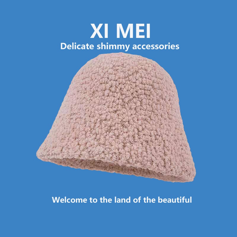 Nón tai bèo đan len lông cừu dày dặn ấm áp dễ phối đồ thời trang phong cách Nhật Hàn dành cho nữ