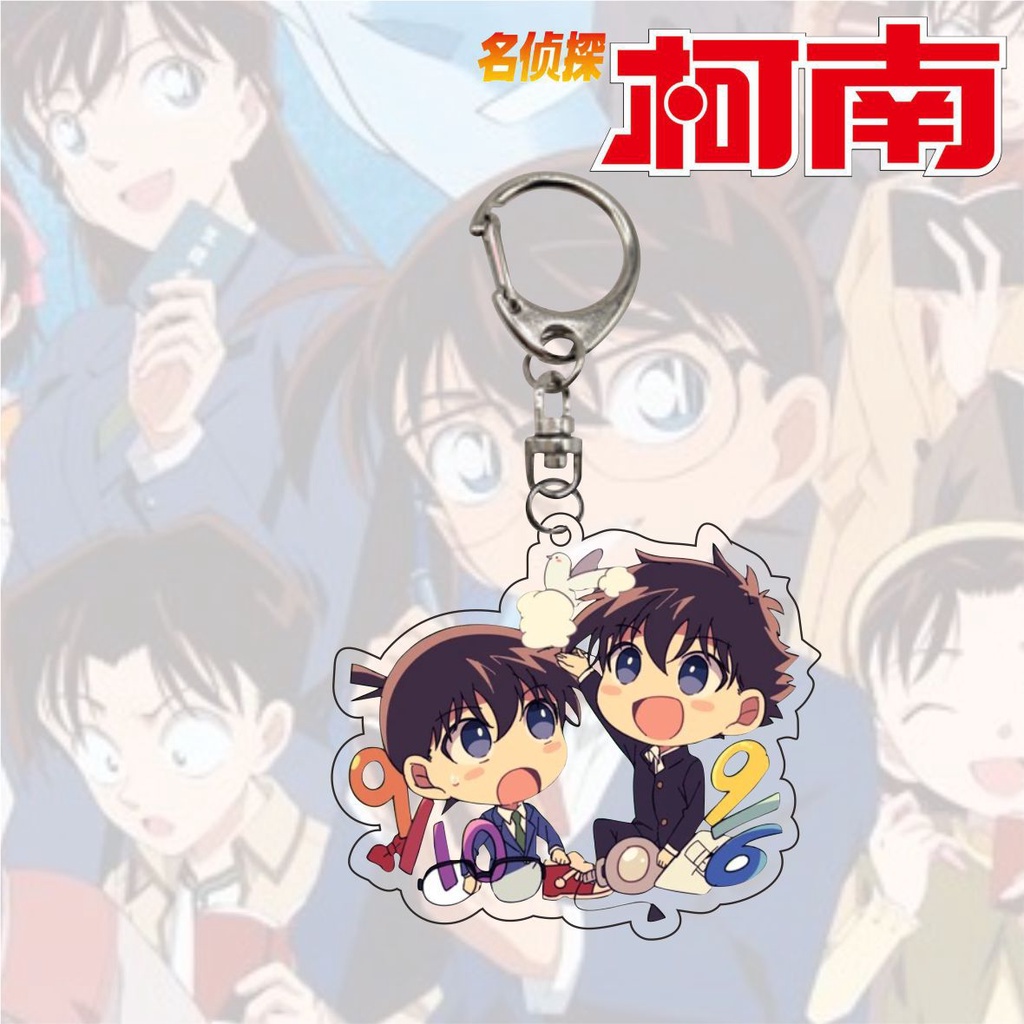 Móc khóa mặt hình nhân vật anime Thám tử lừng danh Conan đáng yêu mới