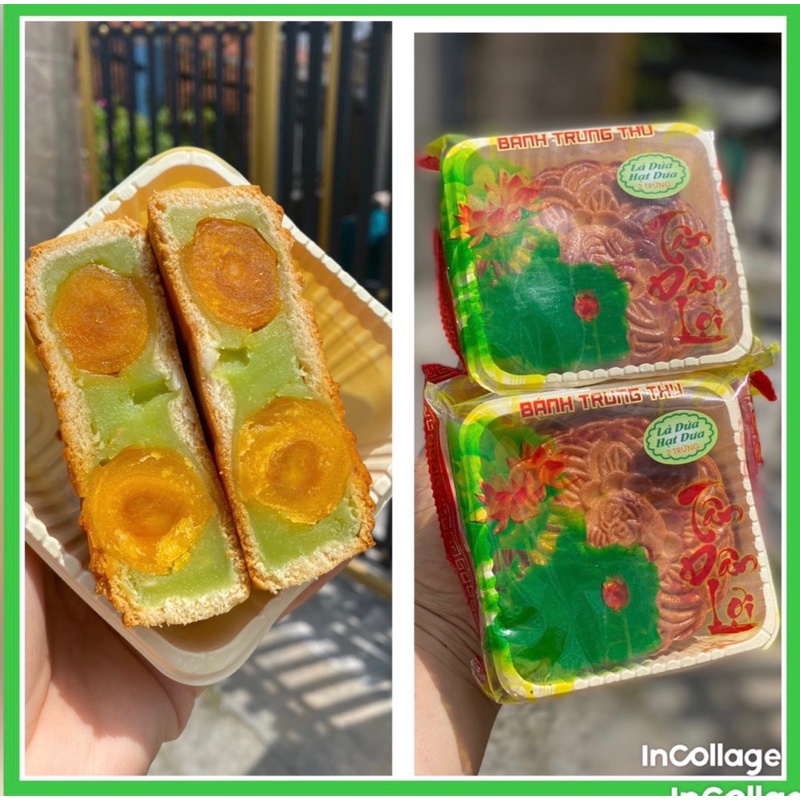 BÁNH TRUNG THU TÂN DÂN LỢI NHÂN THẬP CẨM XÁ XÍU/GÀ QUAY/ HẠT SEN/ SOCOLA/ĐẬU XANH, MÔN/ TRÀ XANH/ SỮA DỪA 2trứng