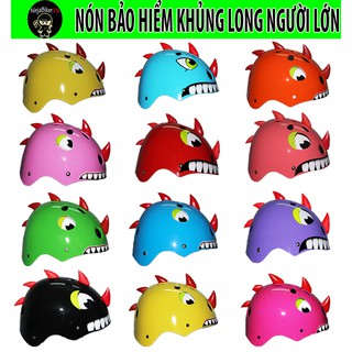 Nón bảo hiểm 1/2 khủng long sừng - NGƯỜI LỚN ( ảnh thật )