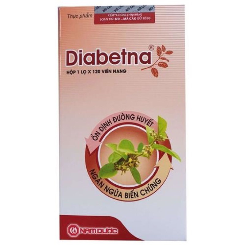 Diabetna dạng lọ 120 viên