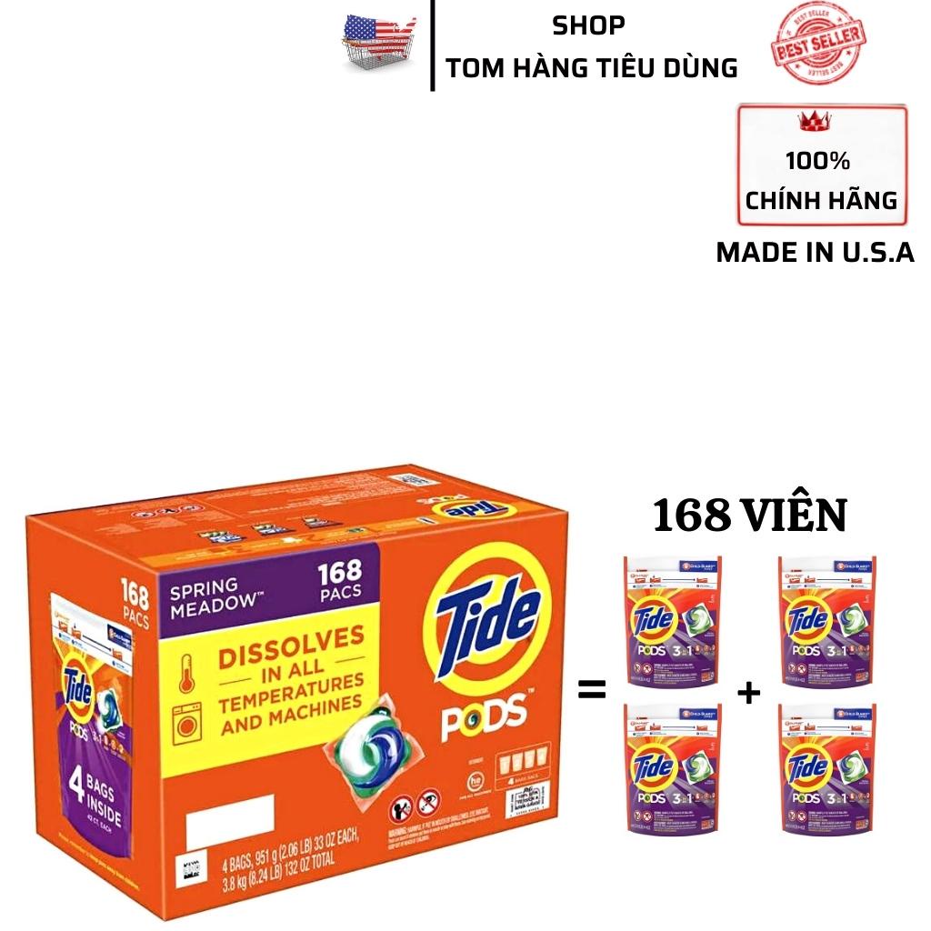 Viên giặt xả Tide Pods 3 in 1 túi 42 viên hàng Mỹ