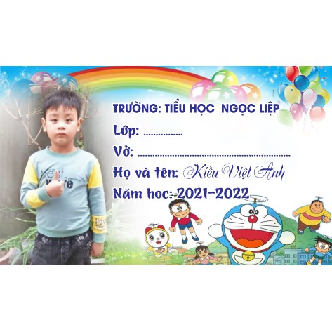 Sét 30 nhãn vở in theo yêu cầu