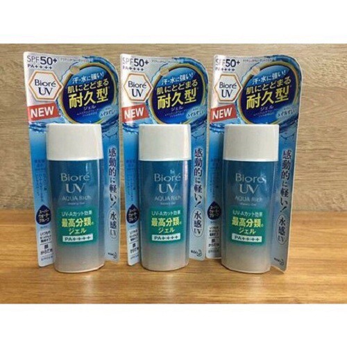 Kem Chống Nắng Biore Nhật Bản UV Aqua Rich watery gel 90ml Chính hãng