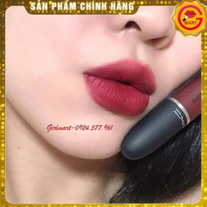 Son Kem Lì MAC Powder Kiss Liquid 994 Make Love To The Camera - Màu đỏ rượu trầm