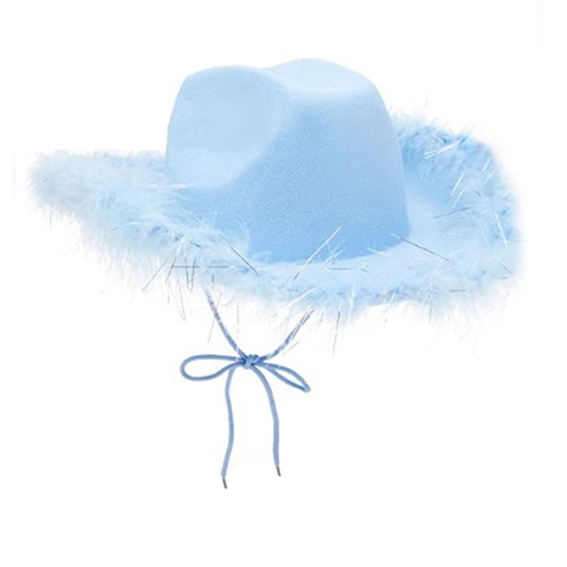 Mũ Fedora Đính Kim Sa Lấp Lánh Phong Cách Cao Bồi Phương Tây Hóa Trang Cho Nam Và Nữ
