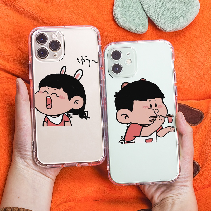 Ốp lưng iphone Ốp điện thoại Suntaiho trong suốt in hình hoạt hình thích hợp cho IPhone 13 12 11 Pro Max X XsMax XR 8 7