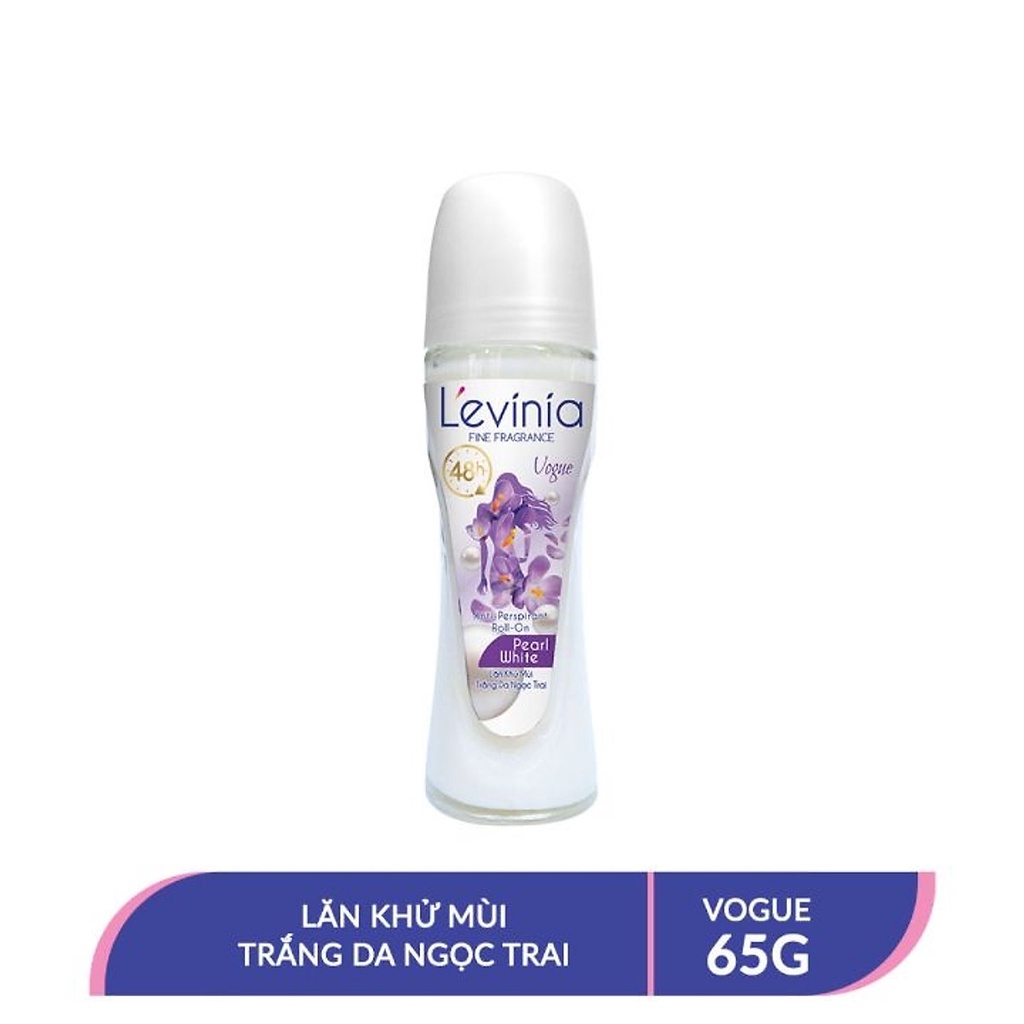 Lăn khử mùi Levinia Nano White 65g