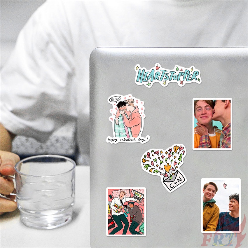 Bộ 100 sticker hình Heartstopper series B trang trí DIY chống thấm