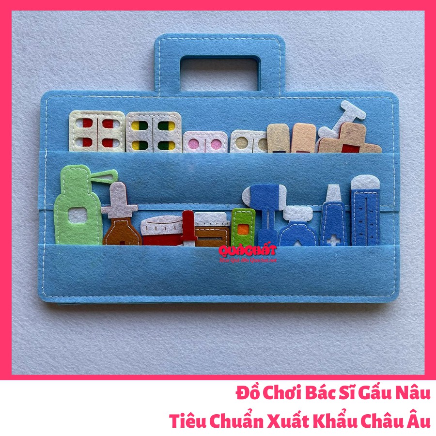 Đồ chơi bác sĩ cho bé 23 chi tiết tiêu chuẩn xuất khẩu Châu Âu
