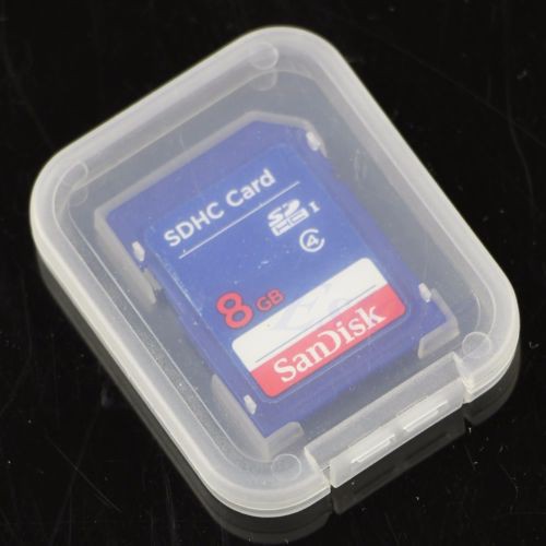 10 Hộp Nhựa Trong Suốt Đựng Thẻ Nhớ Sd Sdhc Sdxc