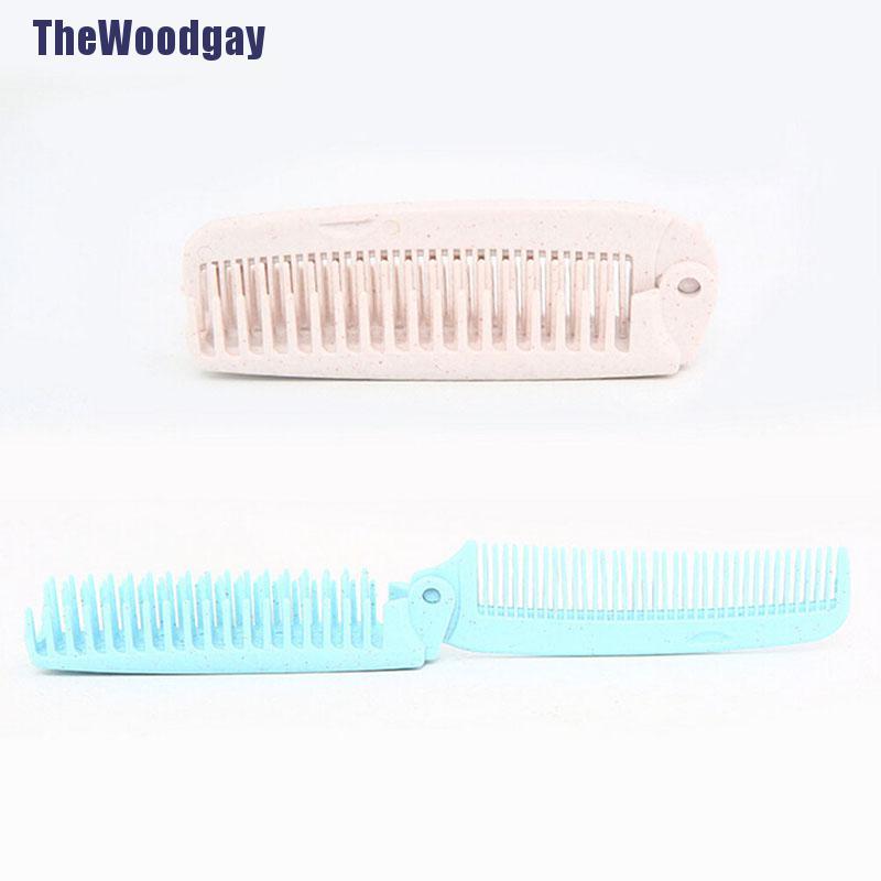 Lược Gấp Chải Tóc Chống Tĩnh Điện Thiết Kế Nhỏ Gọn Tiện Dụng