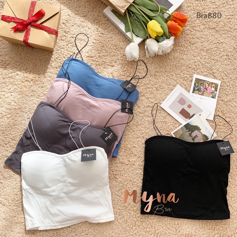 [Mã FAMARAL1 giảm 10k đơn 50k] Áo lót bra cotton 2 dây có đệm cao cấp: Bra880