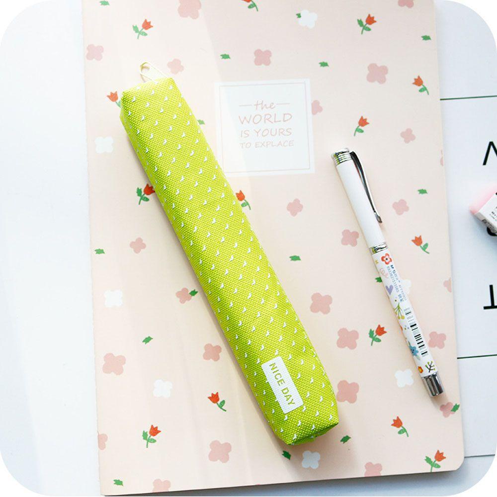 ELEGANT 1 Túi Đựng Bút Chì Màu Sắc Ngọt Ngào Siêu Mỏng