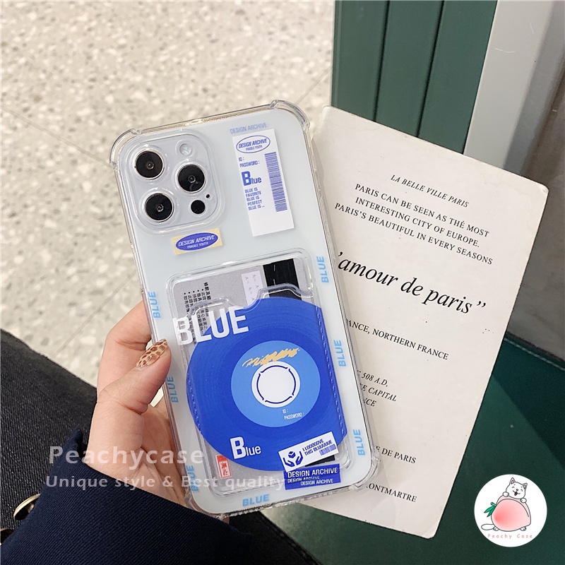 Ốp Điện Thoại TPU Mềm Trong Suốt Có Ngăn Đựng Thẻ Cho iPhone 13 12 11 Pro Xs Max Xr 7 8 Plus
