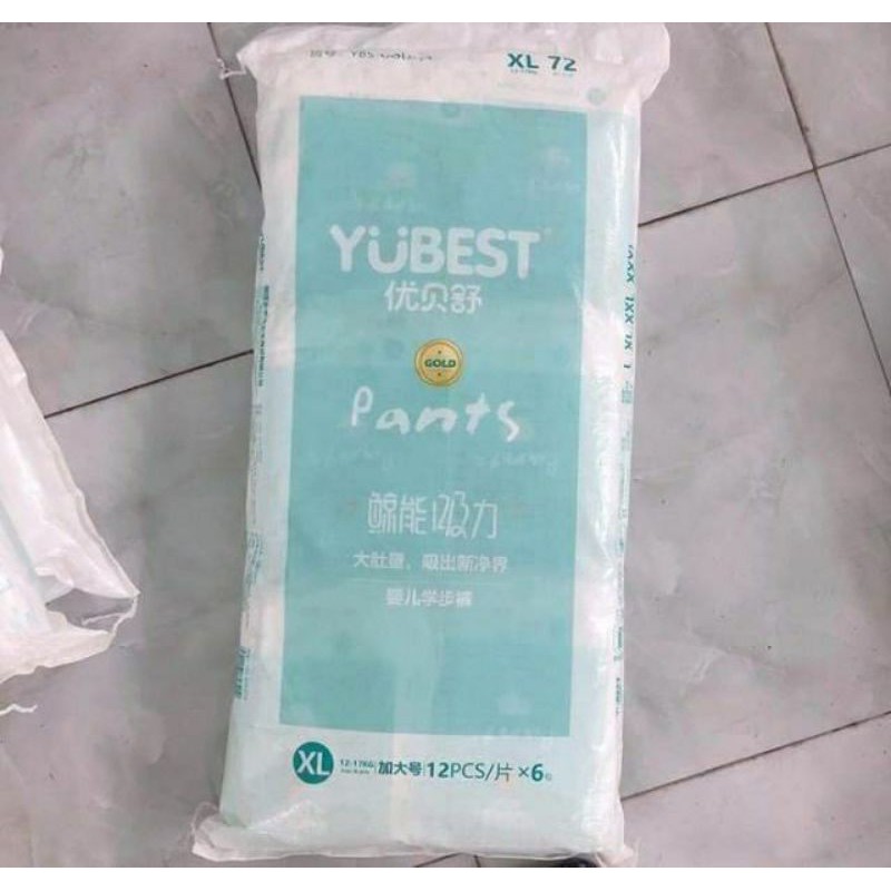 Bỉm YUBEST GOLD NỘI ĐỊA TRUNG QUỐC DÁN QUẦN S90/L84/XL78/XXL72