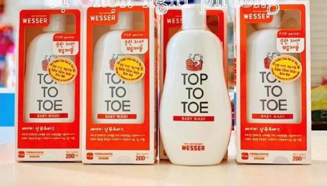 Sữa tắm gội Wesser Nano Silver Top to Toe Hàn Quốc 200ml